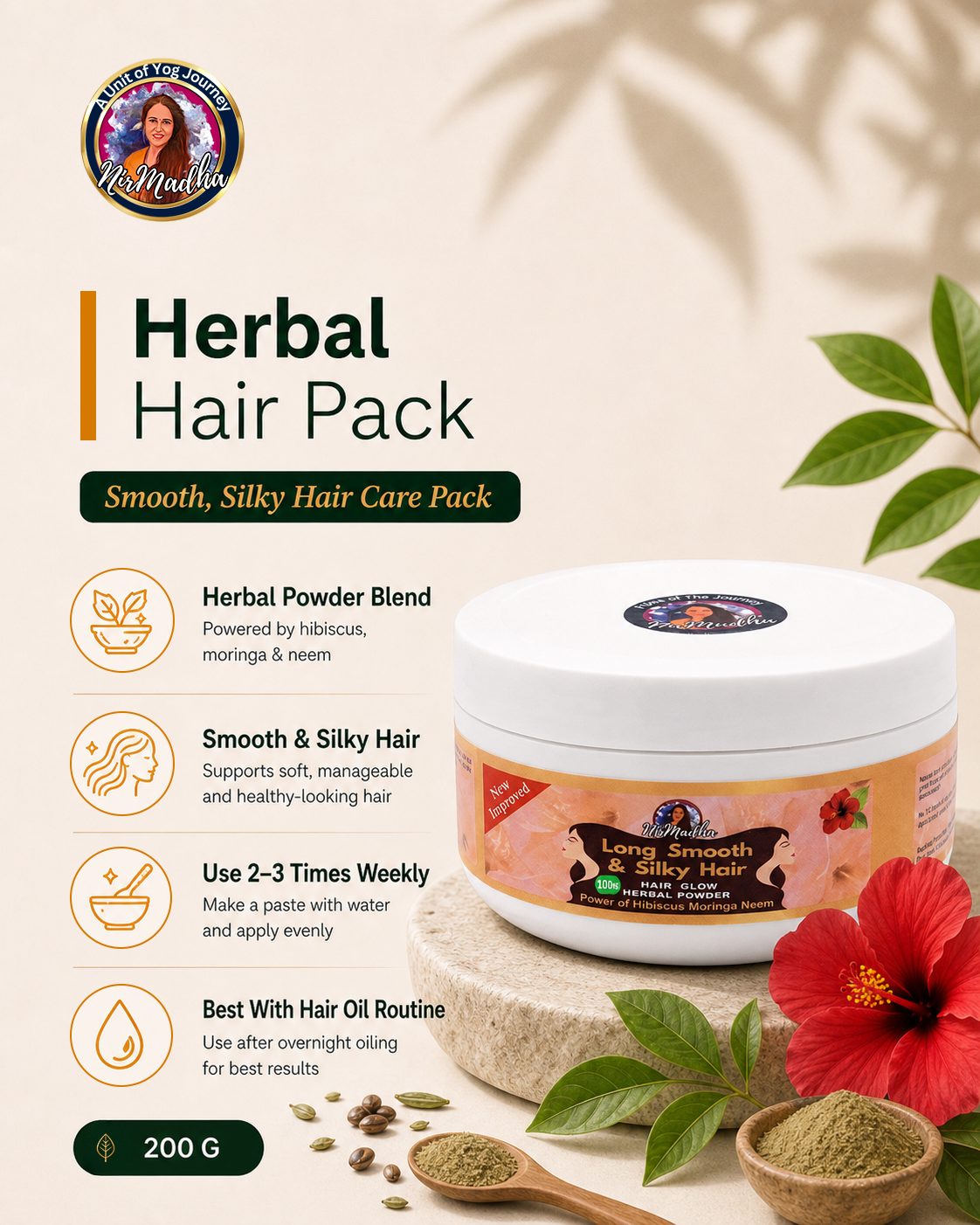 Herbal Hair Pack - 250g