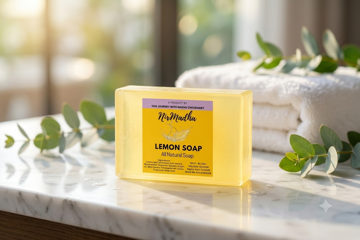 Nirmadha Natural Handmade Soap Bar – Pack of 3 (100g each)