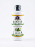 Nirmadha Neem Tulsi Body Wash | Ayurvedic Herbal Body Cleanser with Aloe Vera & Vitamin E | Paraben & Sulphate Free | For Healthy, Clear & Refreshed Skin (250ml)