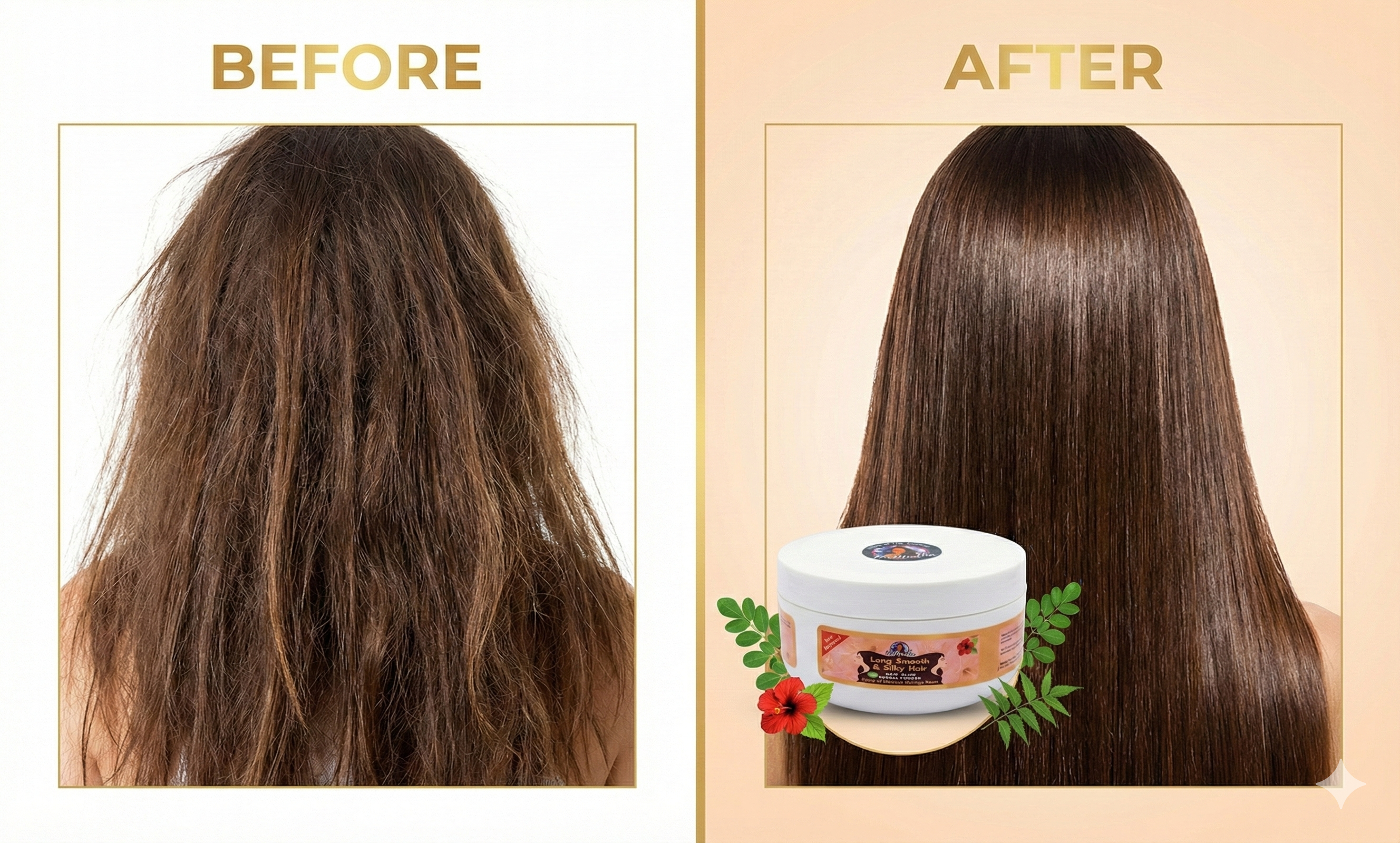 NirMadha Herbal Hair Pack | Moringa, Amla, Reetha, Shikakai, Neem & Hibiscus | Hair Cleansing & Nourishment Powder | For All Hair Types
