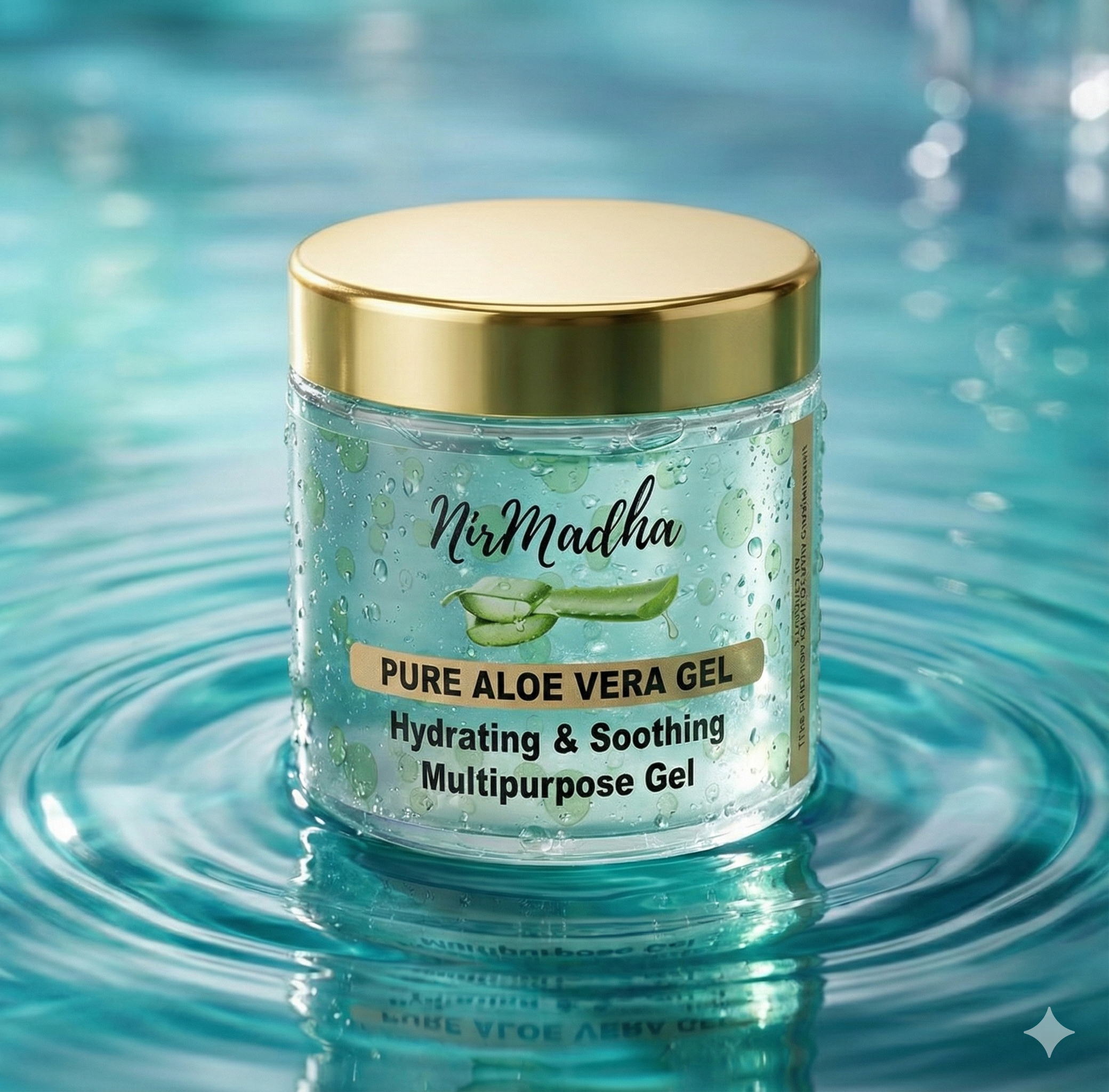 NirMadha Pure Aloe Vera Gel 100gm | With Niacinamide, Glycerin & Aloe Vera Leaf Juice | Hydrating Gel for Face, Skin & Hair | Anti-Acne, Cooling, Soothing, After-Sun Care